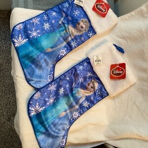 Disney Frozen Christmas Stocking - Elsa 16” New 2 stockings
